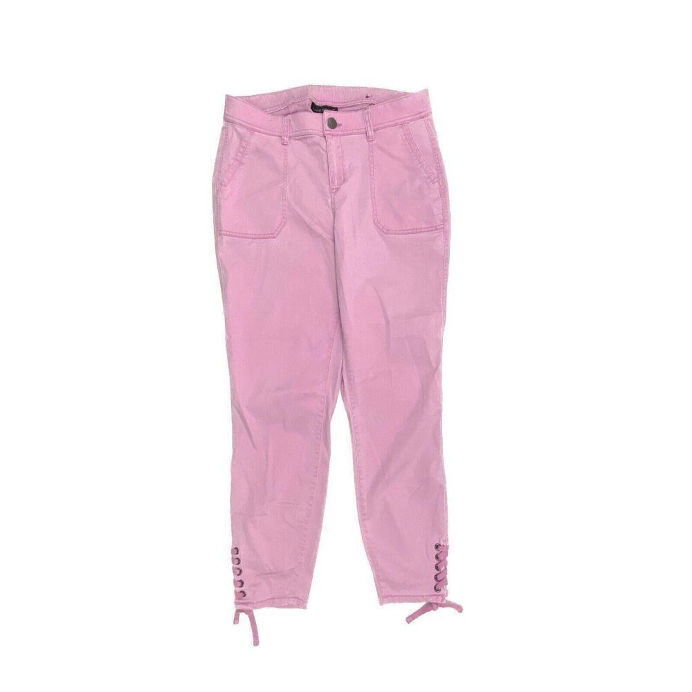 Lane Bryant Skinny Tie Ankles Women's size 14 Bubble Gum Pink pants